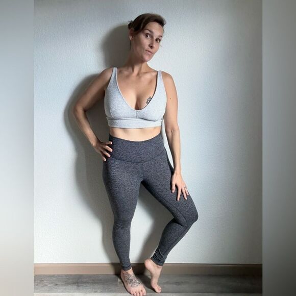 lululemon athletica Pants - Lululemon High Rise Wunder Under Leggings Heathered Herringbone 4